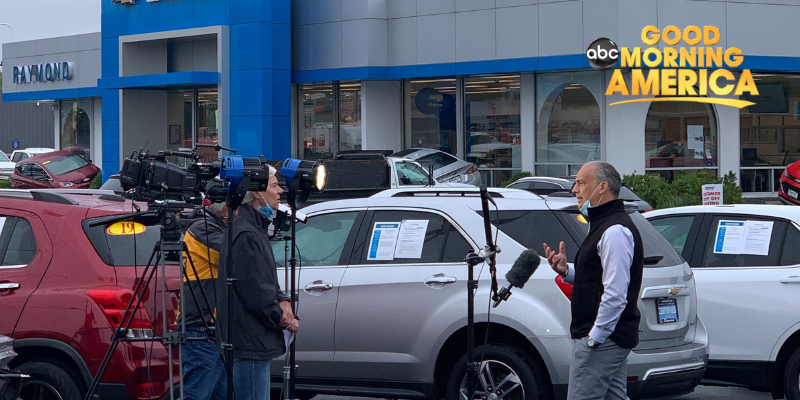 Raymond Auto Group and Mark Scarpelli Receive Visit from ABC’s Good Morning America