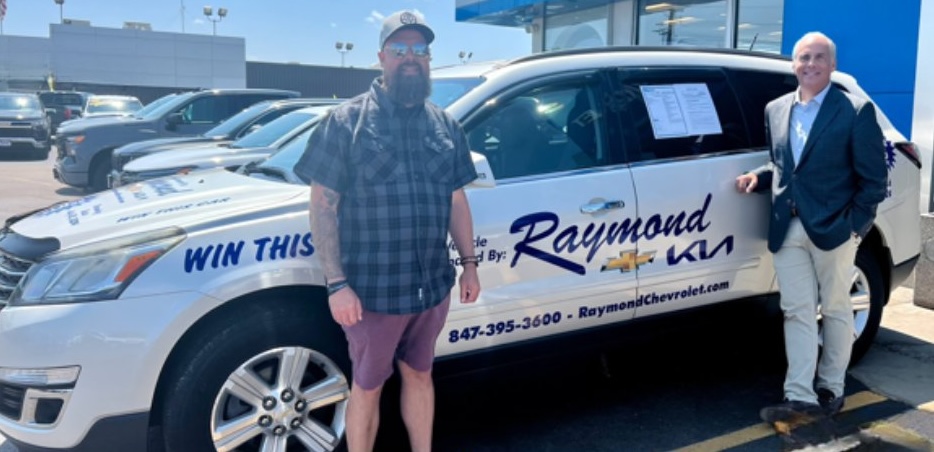 Mark Scarpelli with Antioch Lion's Club BBQ & Auction Car